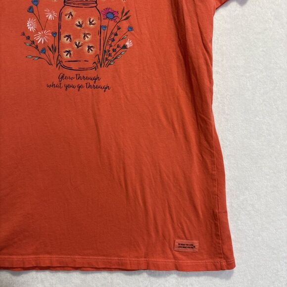 Life Is Good Glow Through What You Go Through Crusher Lite T-Shirt Womens Medium - Picture 7 of 16